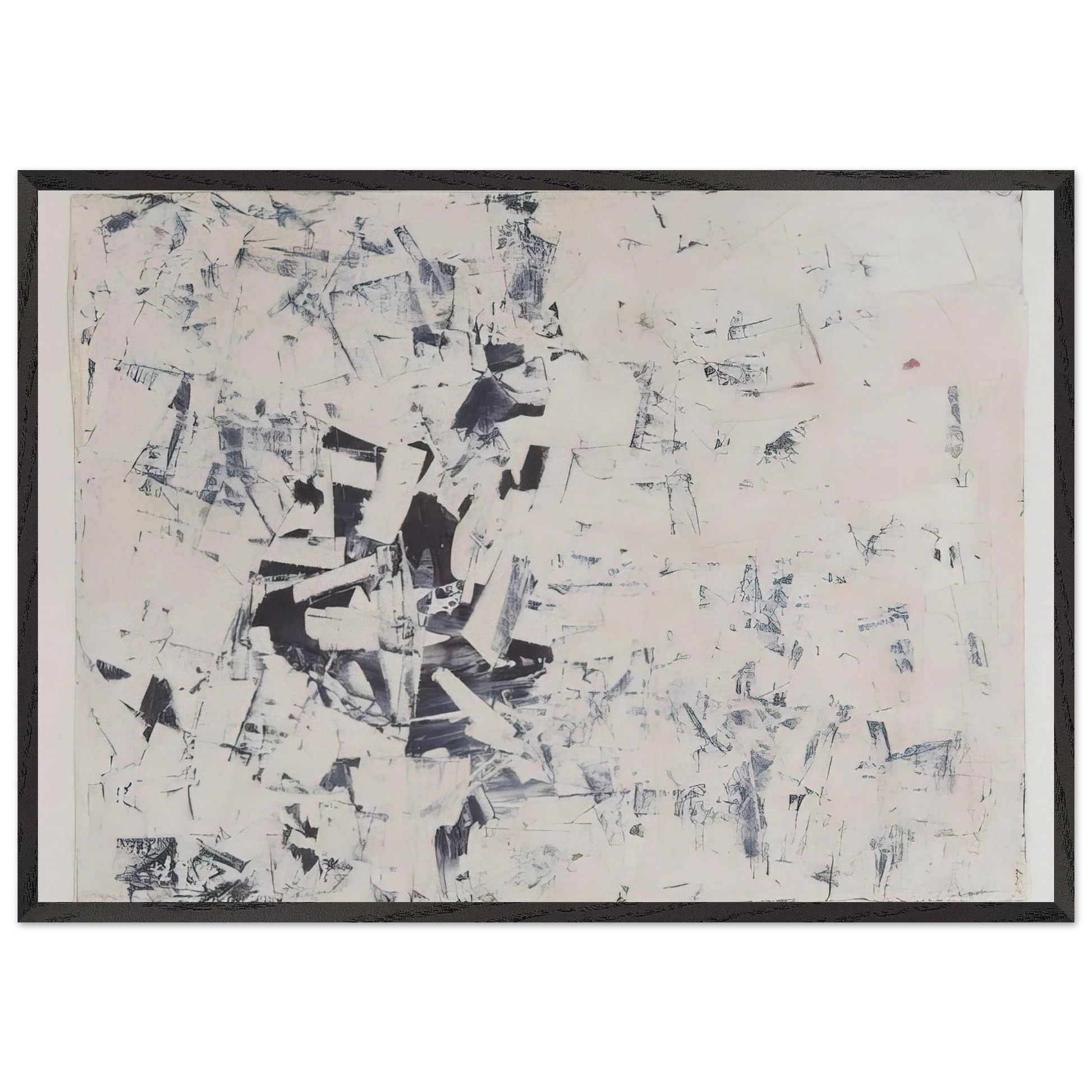 Untitled Free Structures - 1960 - Charlotte Posenenske Framed Art Print – Black Wooden Frame - Default Title - -Framed Art Print