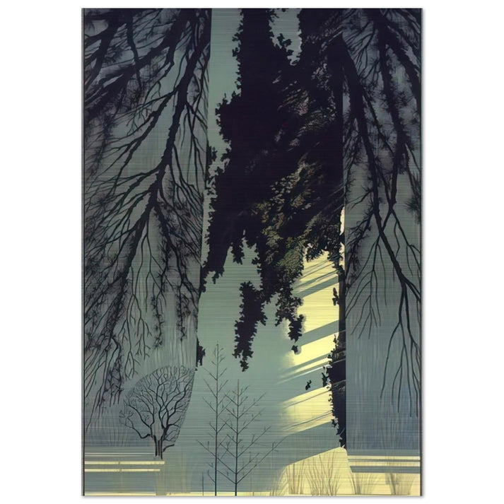 Snow White - Eyvind Earle Brushed Aluminum Print - 70x100 cm / 28x40 inches | Eyvind Earle Aluminum Print | Eyvind Earle Prints