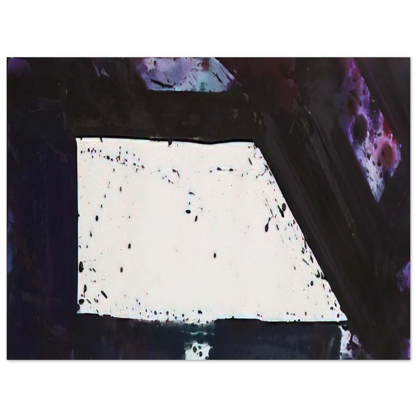 Sam Francis - Untitled  Purple Edge  Fine Art Poster - Default Title