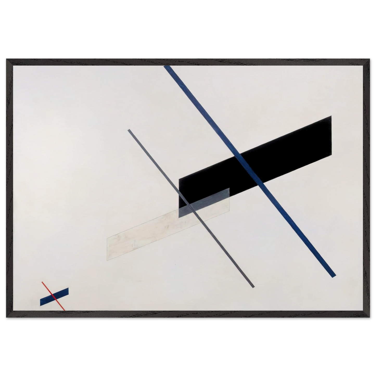 Composition A XI - Laszlo Moholy-Nagy Framed Art Print – Black Wooden Frame - Default Title - -Framed Art Print