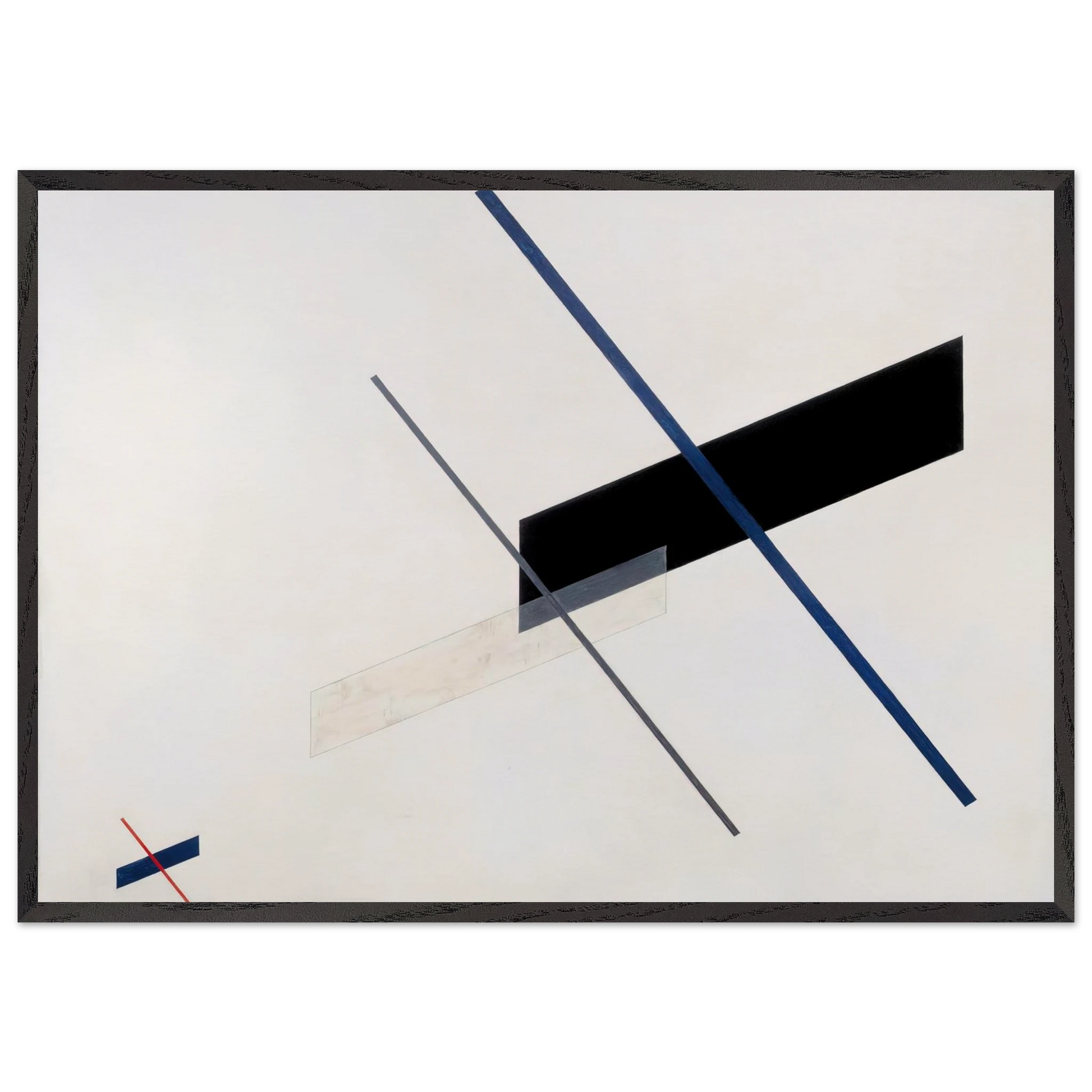 Composition A XI - Laszlo Moholy-Nagy Framed Art Print – Black Wooden Frame - Default Title - -Framed Art Print