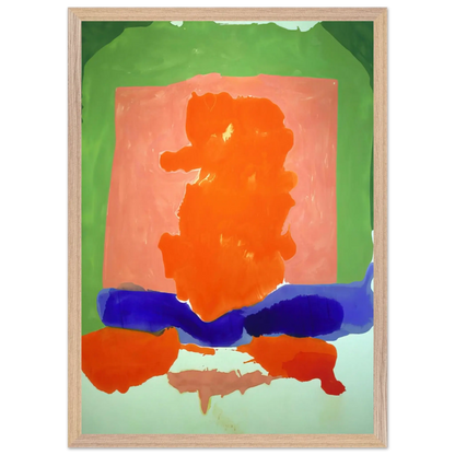 Helen Frankenthaler - Small s Paradise - 1964 Wall art - 40x50 cm / 16x20 Inches - Premium Wooden Framed Poster With Fine Art Paper - Wood frame