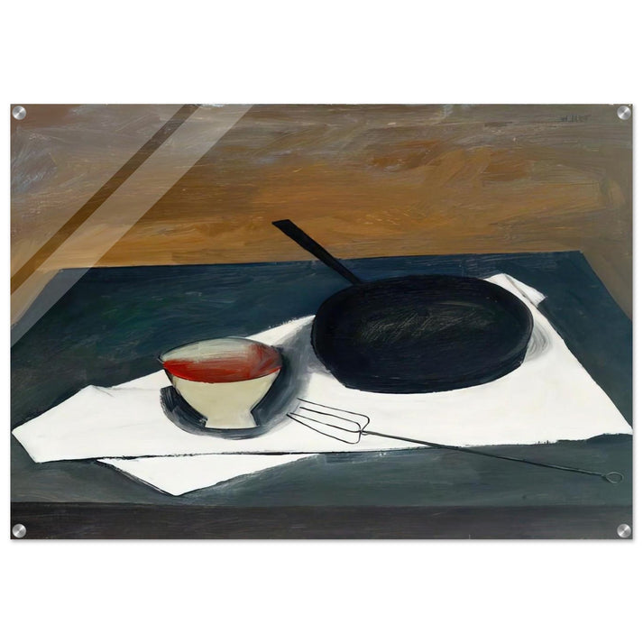 The Frying Pan - 1946 - William Scott Acrylic Print - 70x100 cm / 28x40″ inches | William Scott Wall Art | William Scott Prints