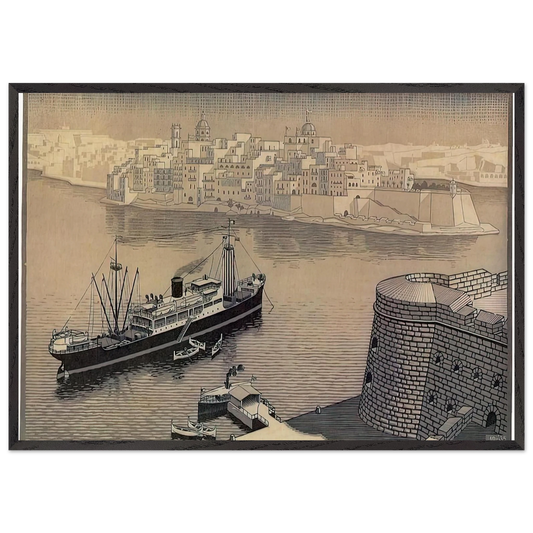 SENGELA MALTA - MC Escher Framed Art Print – Black Wooden Frame - Default Title - -Framed Art Print