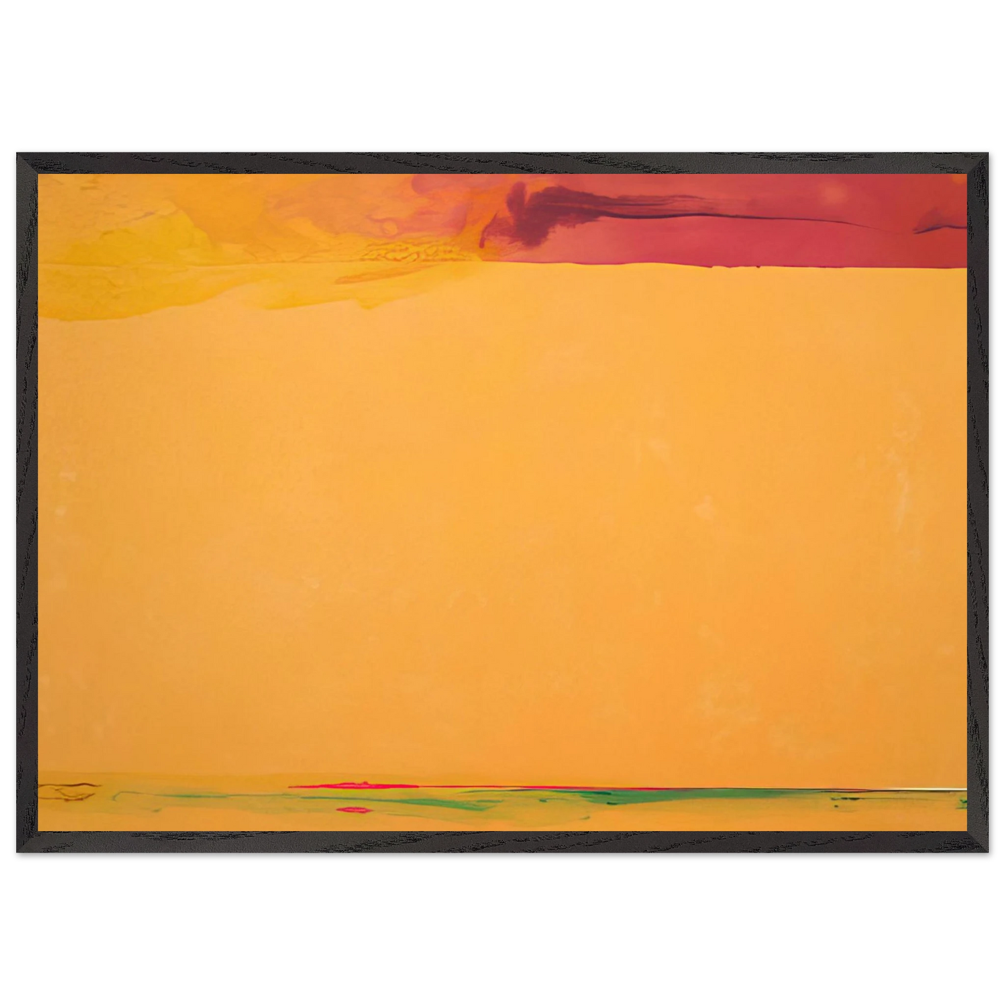 Helen Frankenthaler - Southern Exposure - 2005 Wall art - 30x45 cm / 12x18 inches - Premium Wooden Framed Poster With Fine Art Paper - Black frame