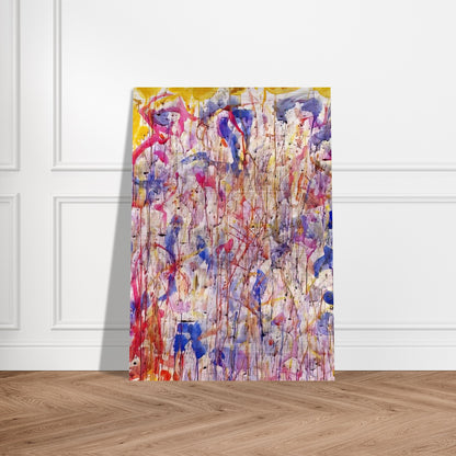 Untitled  SF57-008  - Sam Francis Brushed Aluminum Print - 70x100 cm / 28x40 inches | Sam Francis Aluminum Print | Sam Francis Prints
