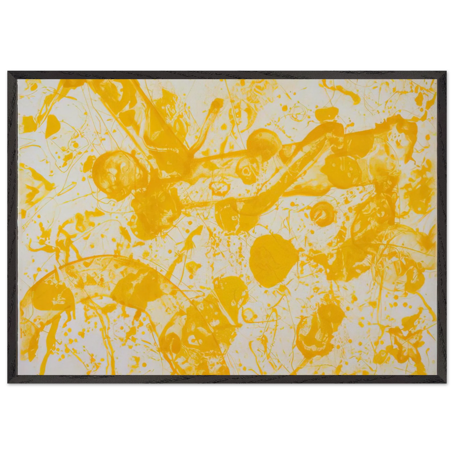 Beaudelaire - Sam Francis Framed Art Print – Black Wooden Frame - Default Title - -Framed Art Print