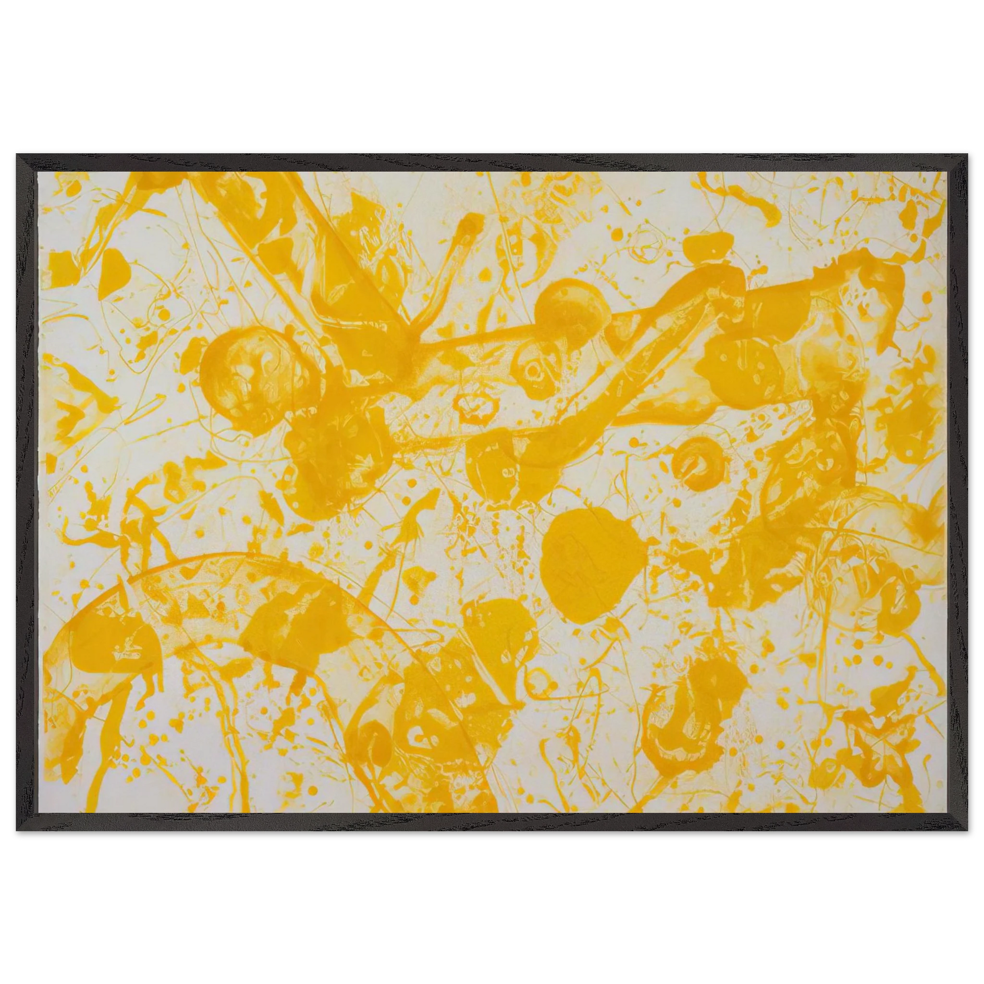 Beaudelaire - Sam Francis Framed Art Print – Black Wooden Frame - Default Title - -Framed Art Print