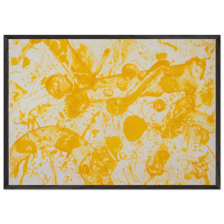 Beaudelaire - Sam Francis 70x100 cm / 28x40 inches Framed Art Print – Black Wooden Frame
