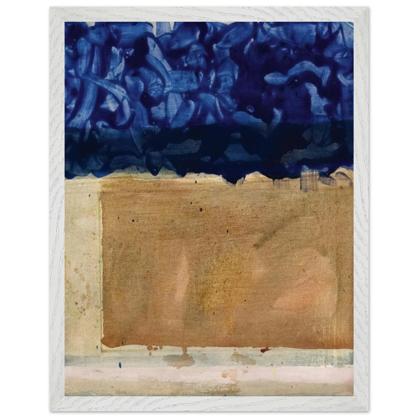 Helen Frankenthaler - Shoreline - 1952 Wall art - 60x80 cm / 24x32 inches - Premium Wooden Framed Poster With Fine Art Paper - Wood frame
