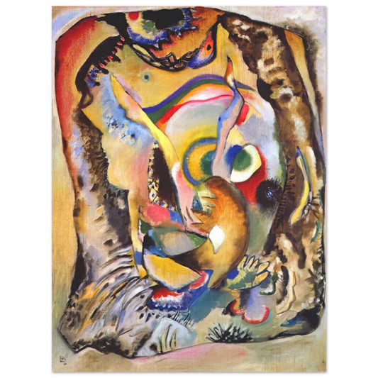 Wassily Kandinsky - PAINTING ON LIGHT GROUND 1916 Fine Art Poster - Default Title