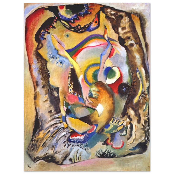 Wassily Kandinsky - PAINTING ON LIGHT GROUND 1916  75x100 cm / 30x40inches Fine Art Poster