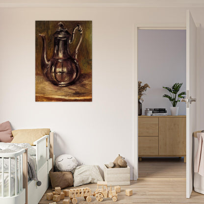 Coffee Pot - Pierre-Auguste Renoir Brushed Aluminum Print - 70x100 cm / 28x40 inches | Pierre-Auguste Renoir Aluminum Print | Pierre-Auguste Renoir Prints