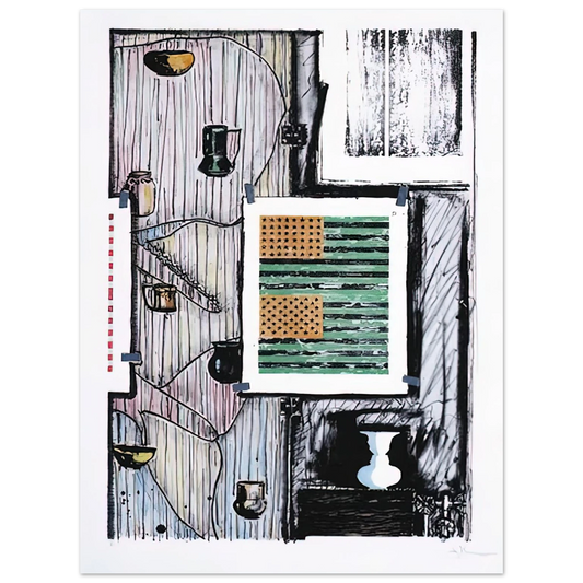 Jasper Johns - VENTRILOQUIST ULAE 235 Fine Art Poster - Default Title