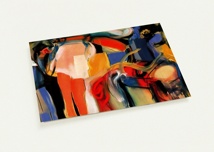 Autobiography - Abstract Expressionism By Miriam Schapiro Pack of 10 Post Cards | Miriam Schapiro Post Cards | A6 (10.5 x 14.8 cm) - 4.1 x 5.8 inches