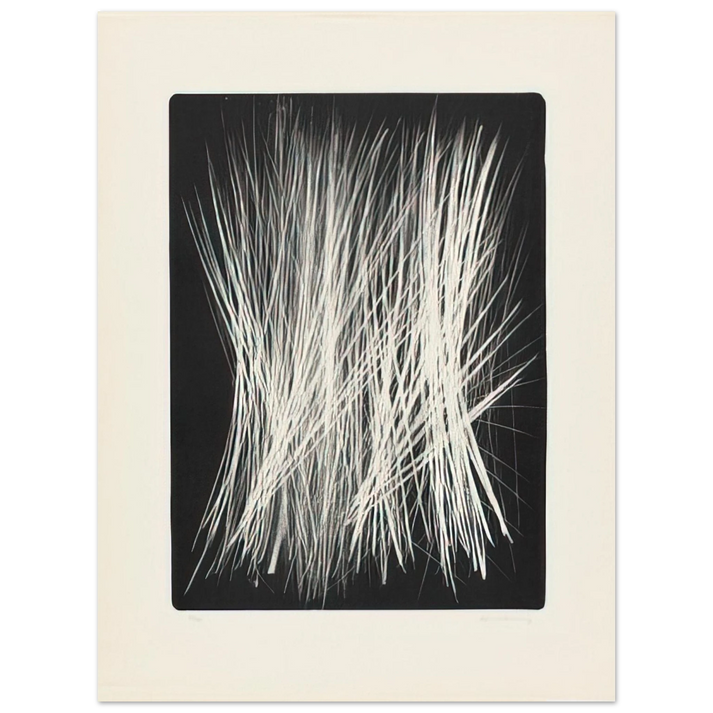 Hans Hartung - Untitled L 102 - 1963  75x100 cm / 30x40inches Fine Art Poster