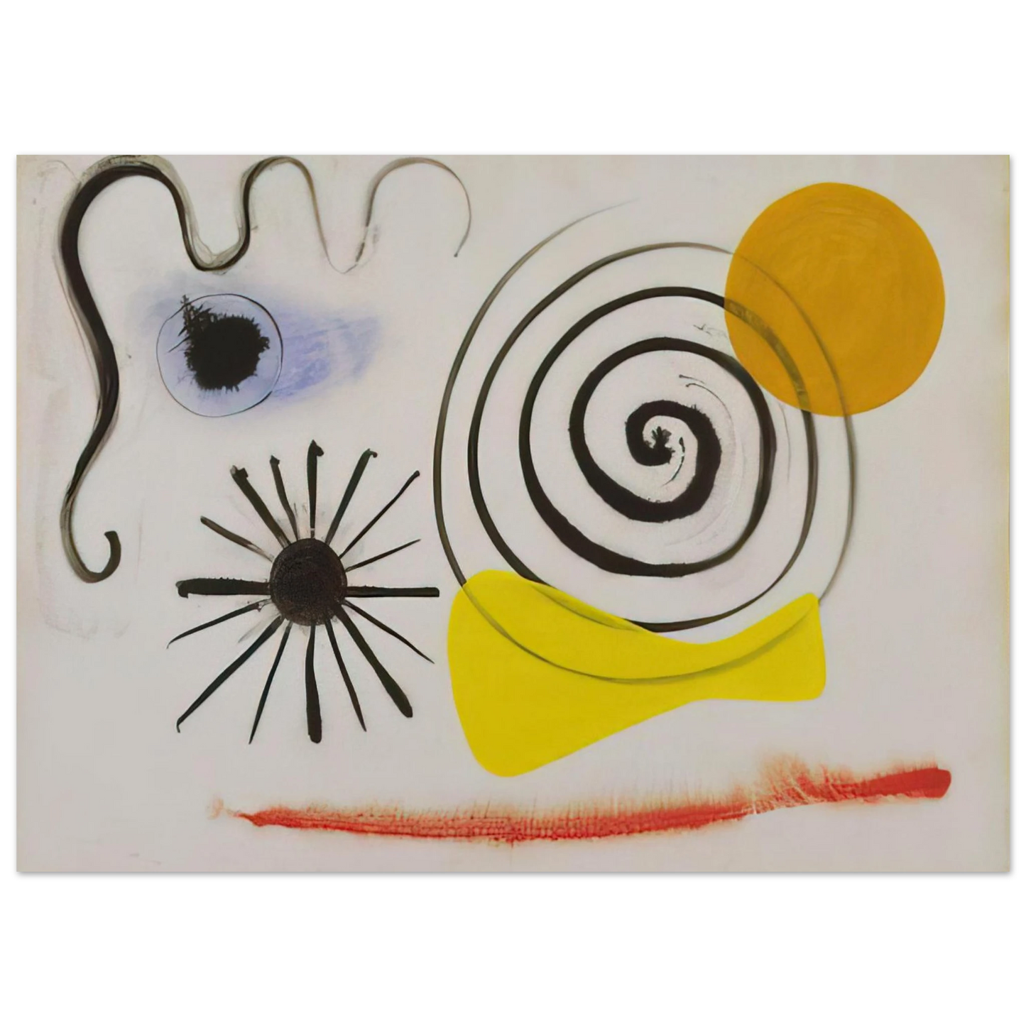 Alexander Calder - UNTITLED 1941 Fine Art Poster - 75x100 cm / 30x40 inches
