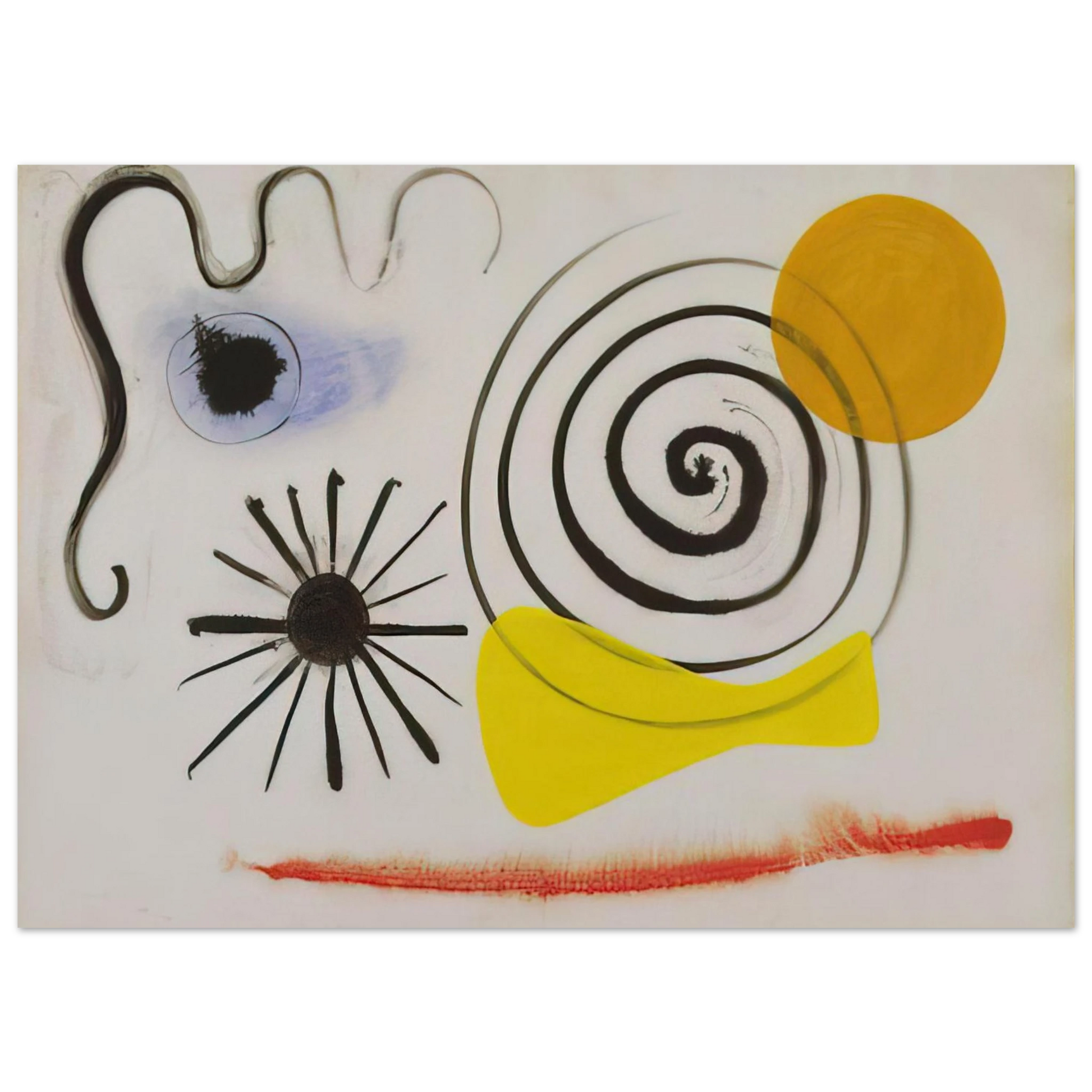 Alexander Calder - UNTITLED 1941 Fine Art Poster - 75x100 cm / 30x40 inches