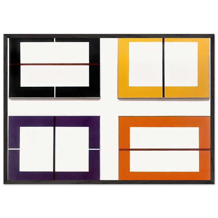 Untitled - 1993 N1 - Donald Judd 70x100 cm / 28x40 inches Framed Art Print – Black Wooden Frame
