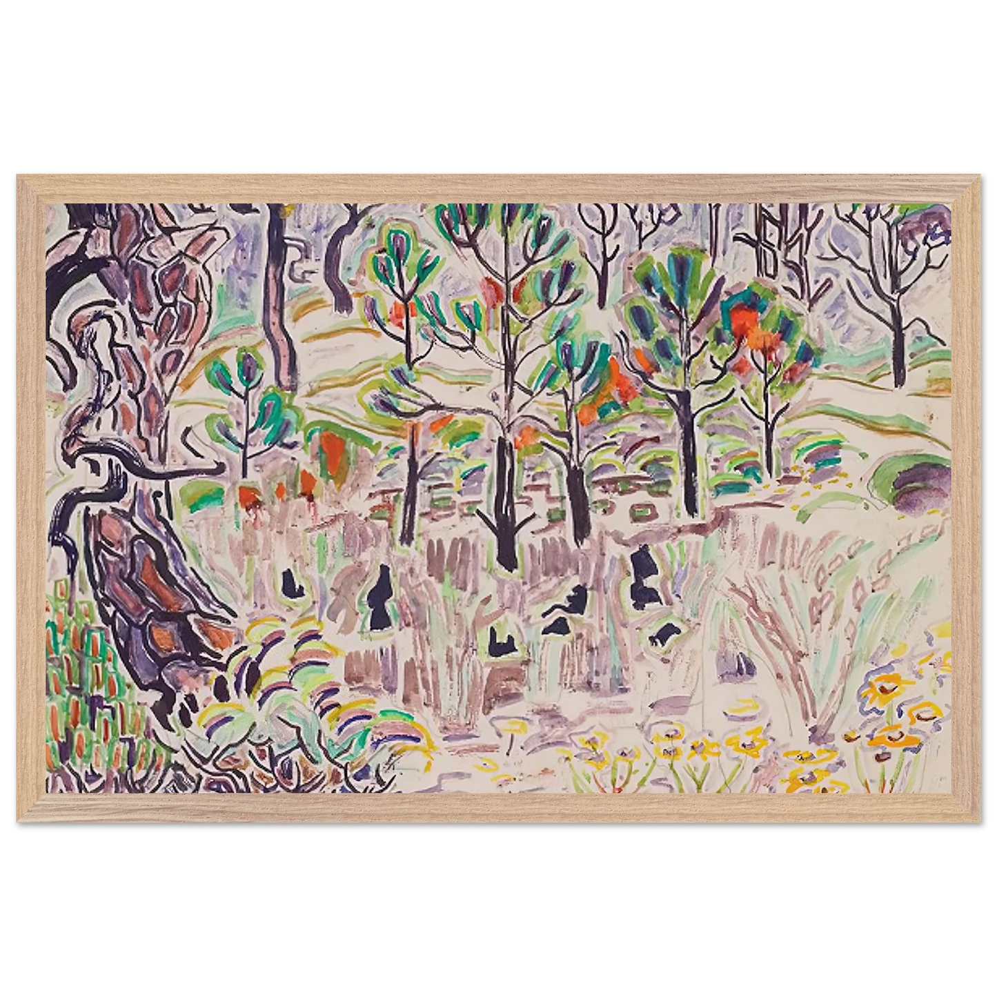 Walter Inglis Anderson - Walter Anderson Wall art - 50x70 cm / 20x28 Inches - Premium Wooden Framed Poster With Fine Art Paper - Wood frame