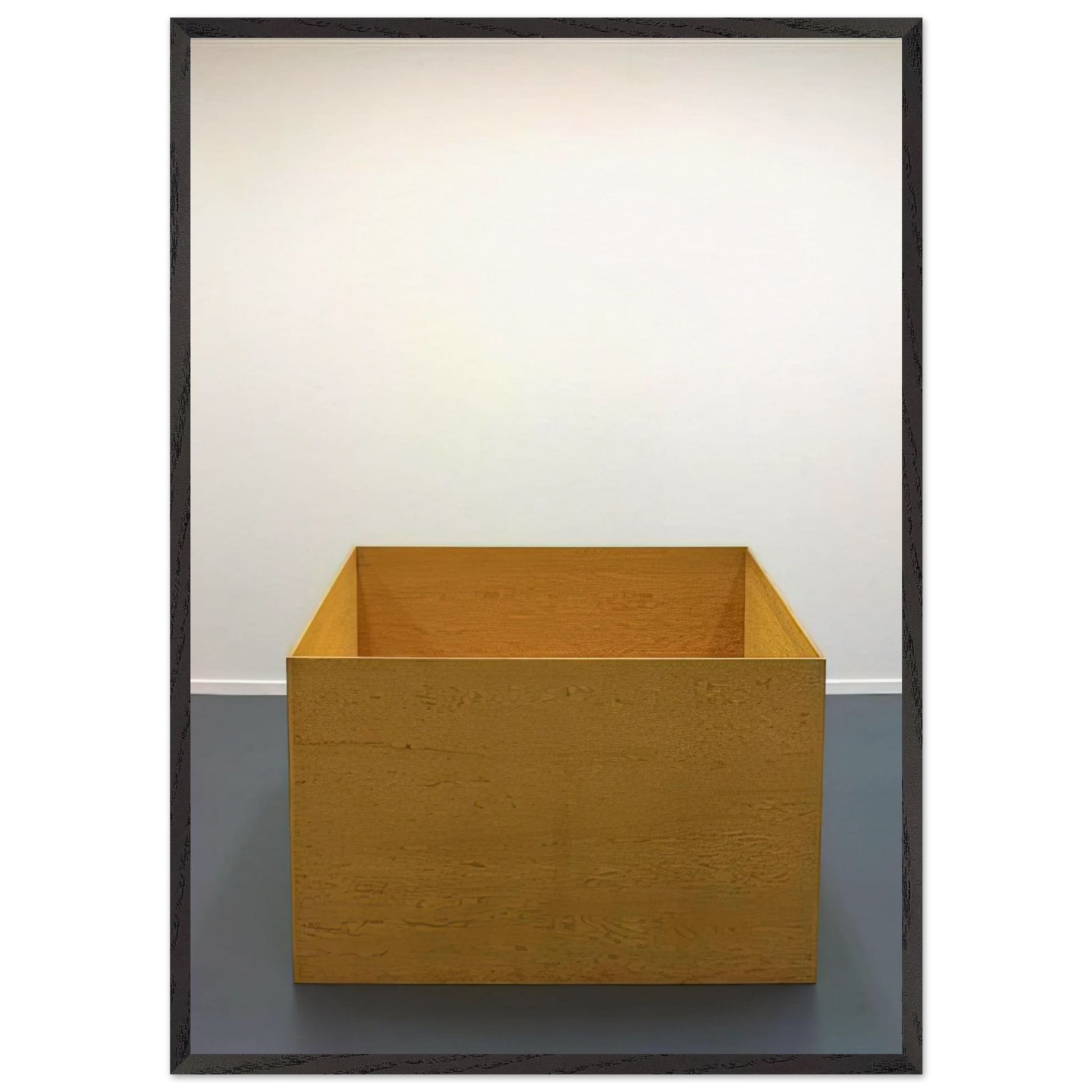 Untitled - 1976 N2 - Donald Judd Framed Art Print – Black Wooden Frame - Default Title - -Framed Art Print