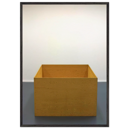 Untitled - 1976 N2 - Donald Judd Framed Art Print – Black Wooden Frame - Default Title - -Framed Art Print