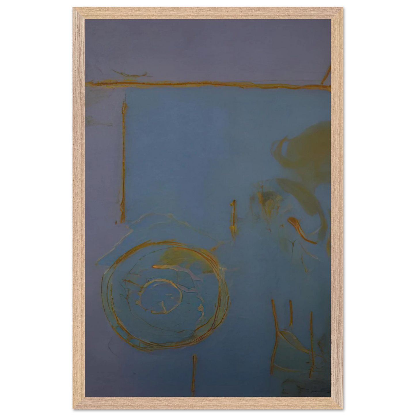 Helen Frankenthaler - Guadalupe - 1989 Wall art - 13x18 cm / 5x7 Inches - Premium Wooden Framed Poster With Fine Art Paper - Black frame