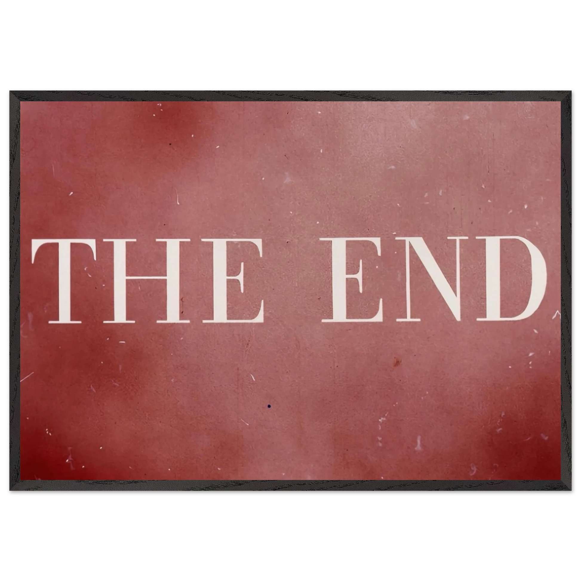 THE END 28 2003 - Edward Ruscha Framed Art Print – Black Wooden Frame - Default Title - -Framed Art Print