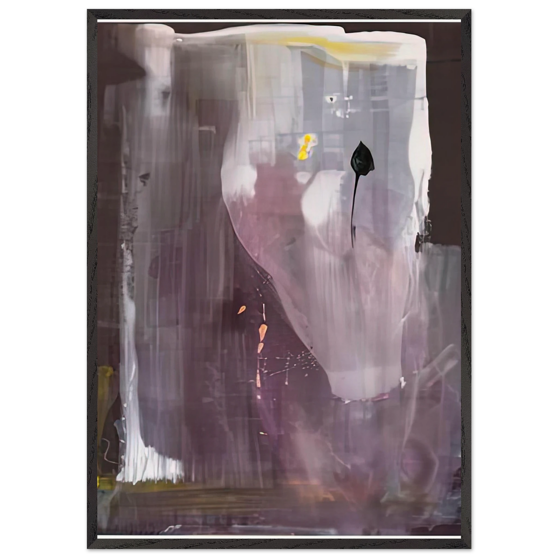 Portrait of Margaretha Trip 1980- - Helen Frankenthaler Framed Art Print – Black Wooden Frame - Default Title - -Framed Art Print