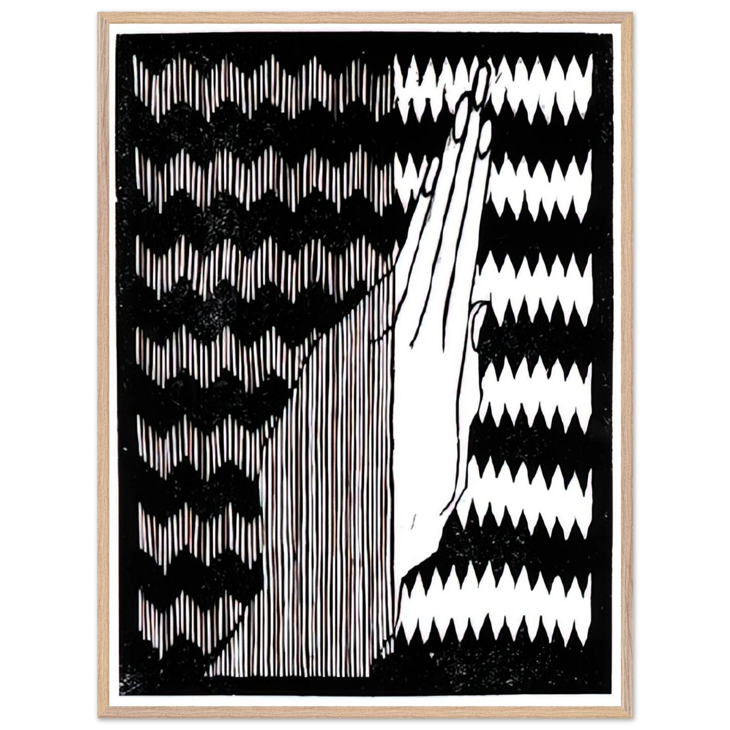 MC Escher - ESCHER (6) Wall Art - 30x40 cm / 12x16 inches - Premium Wooden Framed Poster With Fine Art Paper - Black frame