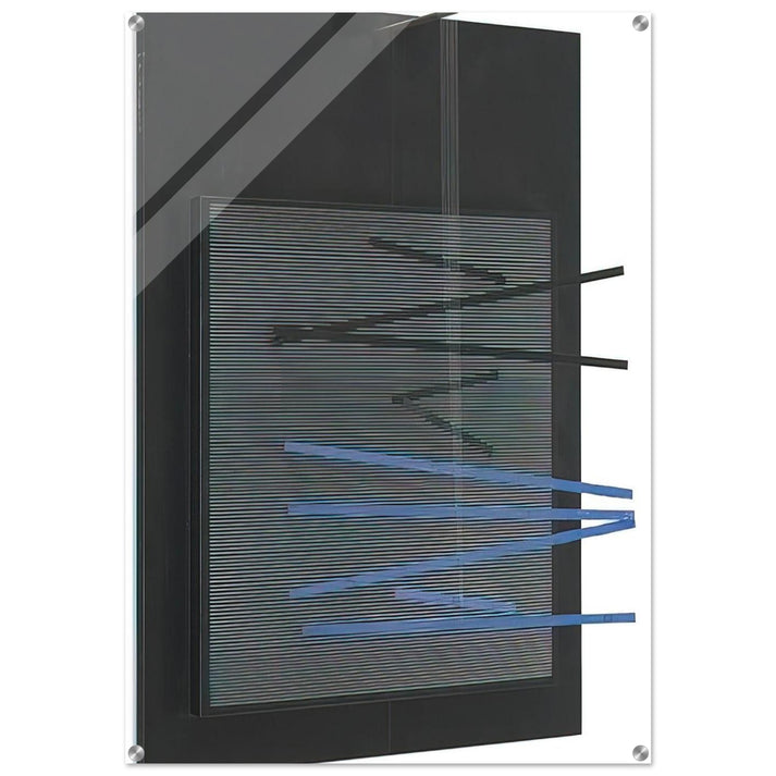 PETITE VIBRATION BRIQUE ET NOIRE 1966 - Jesus Rafael Soto Acrylic Print - 70x100 cm / 28x40″ inches