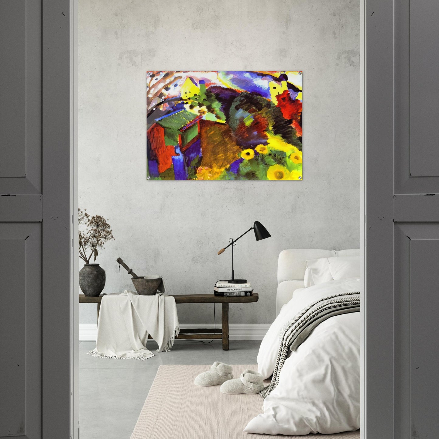 MURNAU GARDEN 1910 - Wassily Kandinsky Acrylic Print - 70x100 cm / 28x40″ inches | Wassily Kandinsky Wall Art | Wassily Kandinsky Prints