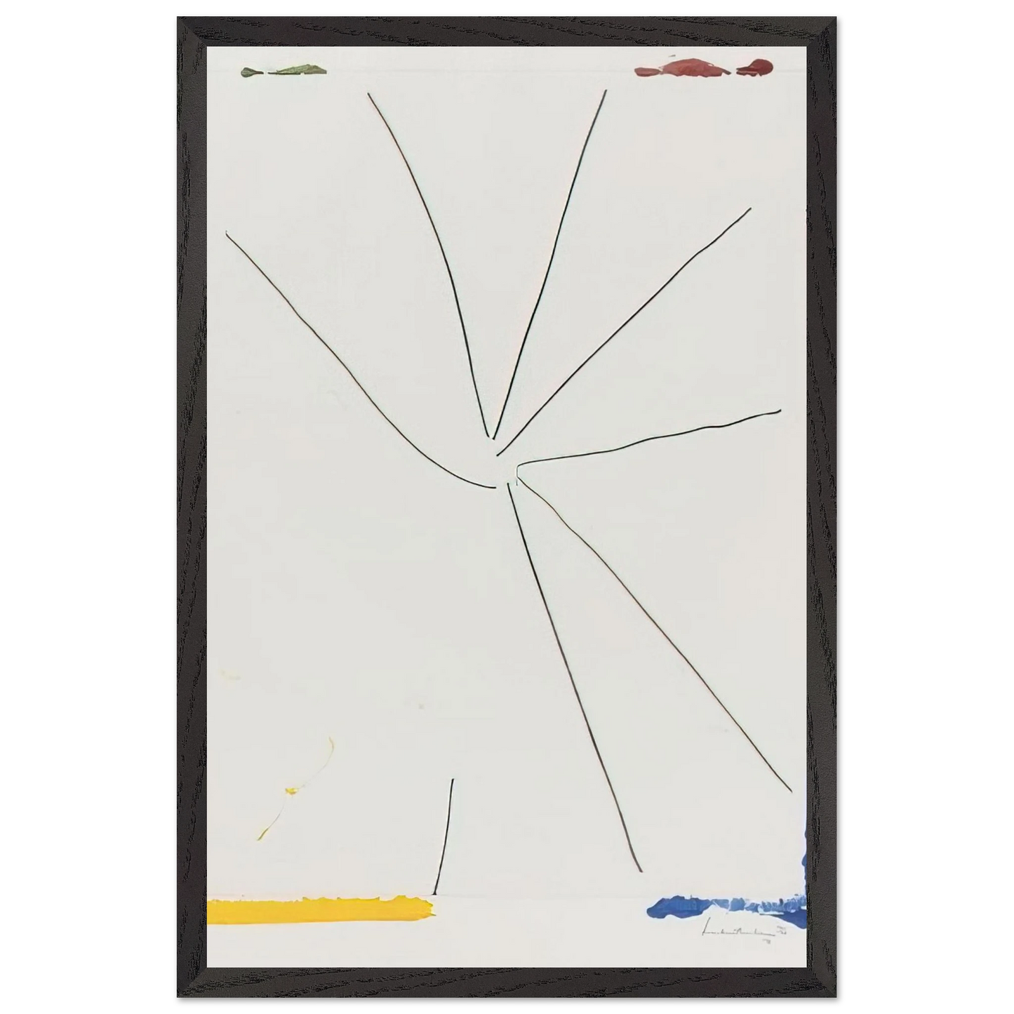 Helen Frankenthaler - Free Wheeling - 1971 Wall art - 21x29.7 cm / 8x12" - Premium Wooden Framed Poster With Fine Art Paper - Wood frame