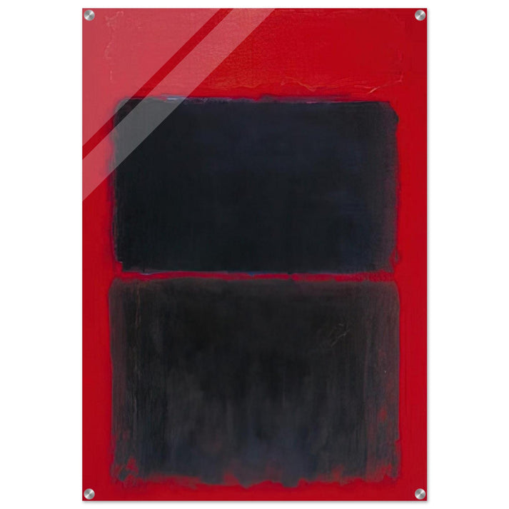 Light Red Over Black - 1957 - Mark Rothko Acrylic Print - 70x100 cm / 28x40″ inches | Mark Rothko Wall Art | Mark Rothko Prints