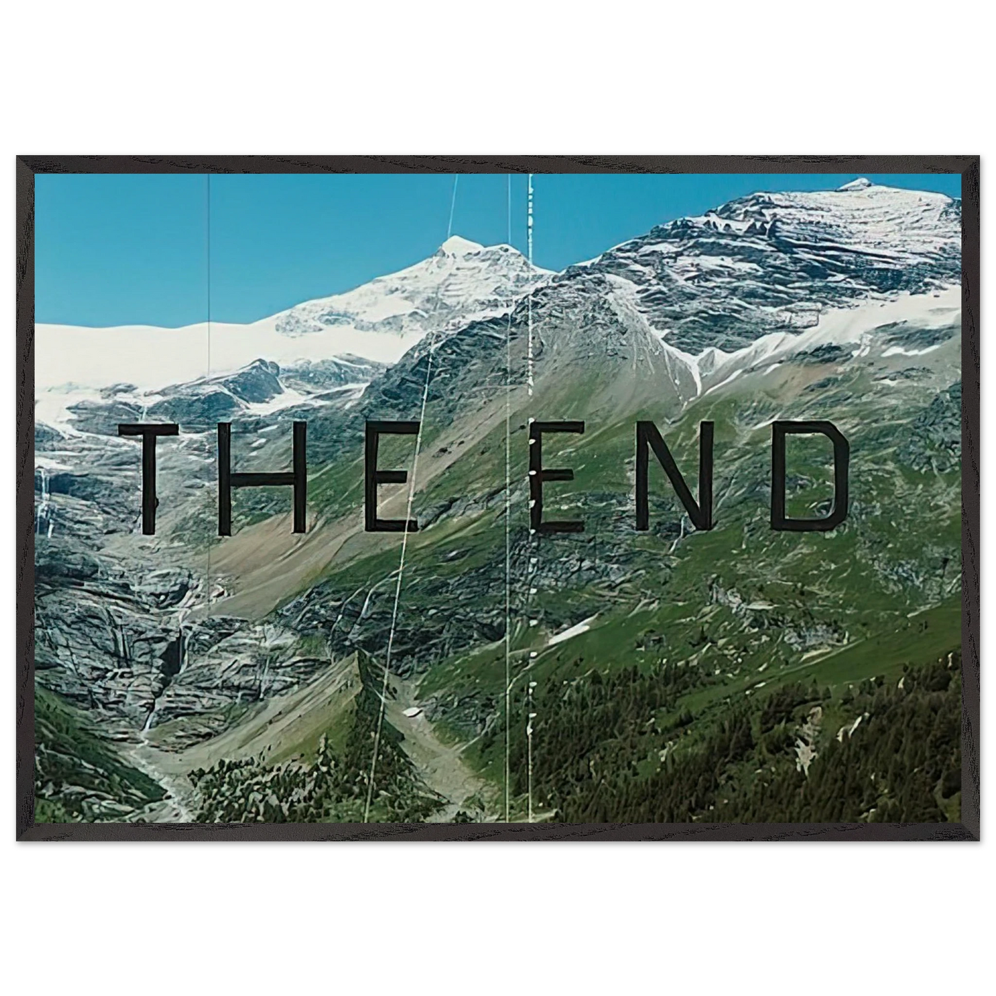 THE END 87 2010 - Edward Ruscha Framed Art Print – Black Wooden Frame - Default Title - -Framed Art Print