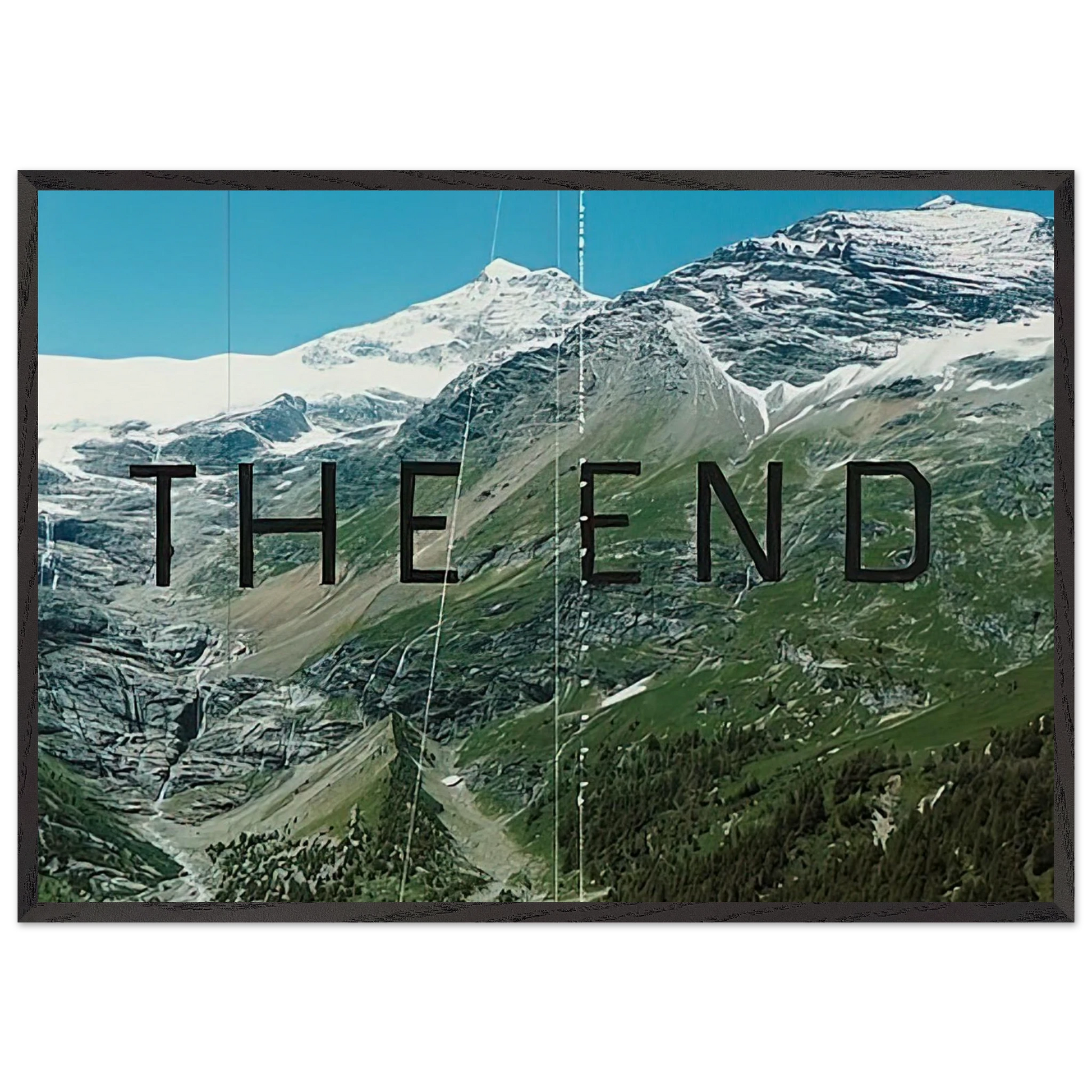 THE END 87 2010 - Edward Ruscha Framed Art Print – Black Wooden Frame - Default Title - -Framed Art Print