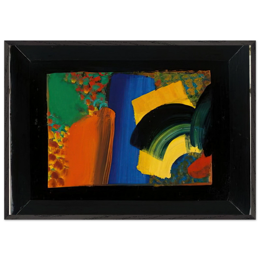Patrick Caulfield in Italy - 1992 - Howard Hodgkin Framed Art Print – Black Wooden Frame - Default Title - -Framed Art Print