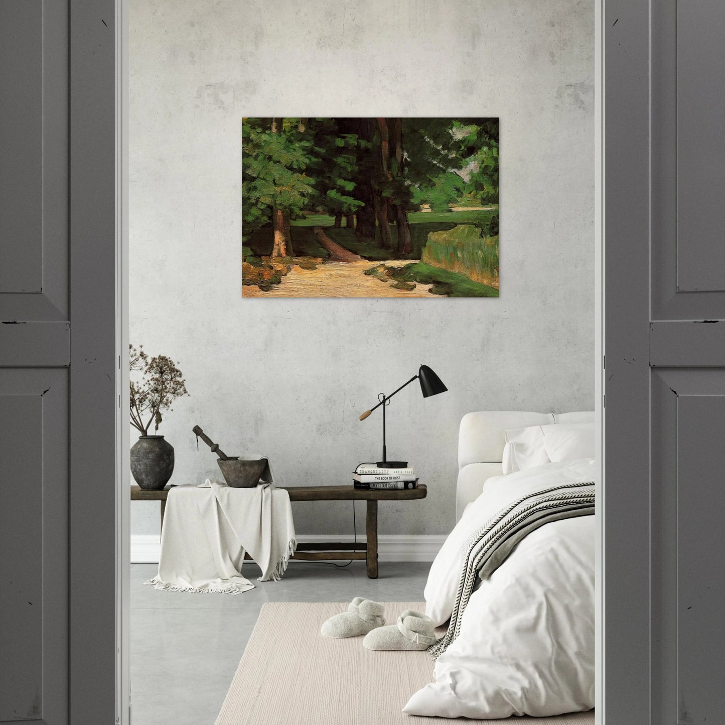 Lane of Chestnut Trees at the Jas de Bouffan - Paul Cézanne Brushed Aluminum Print - 70x100 cm / 28x40 inches | Paul Cézanne Aluminum Print | Paul Cézanne Prints