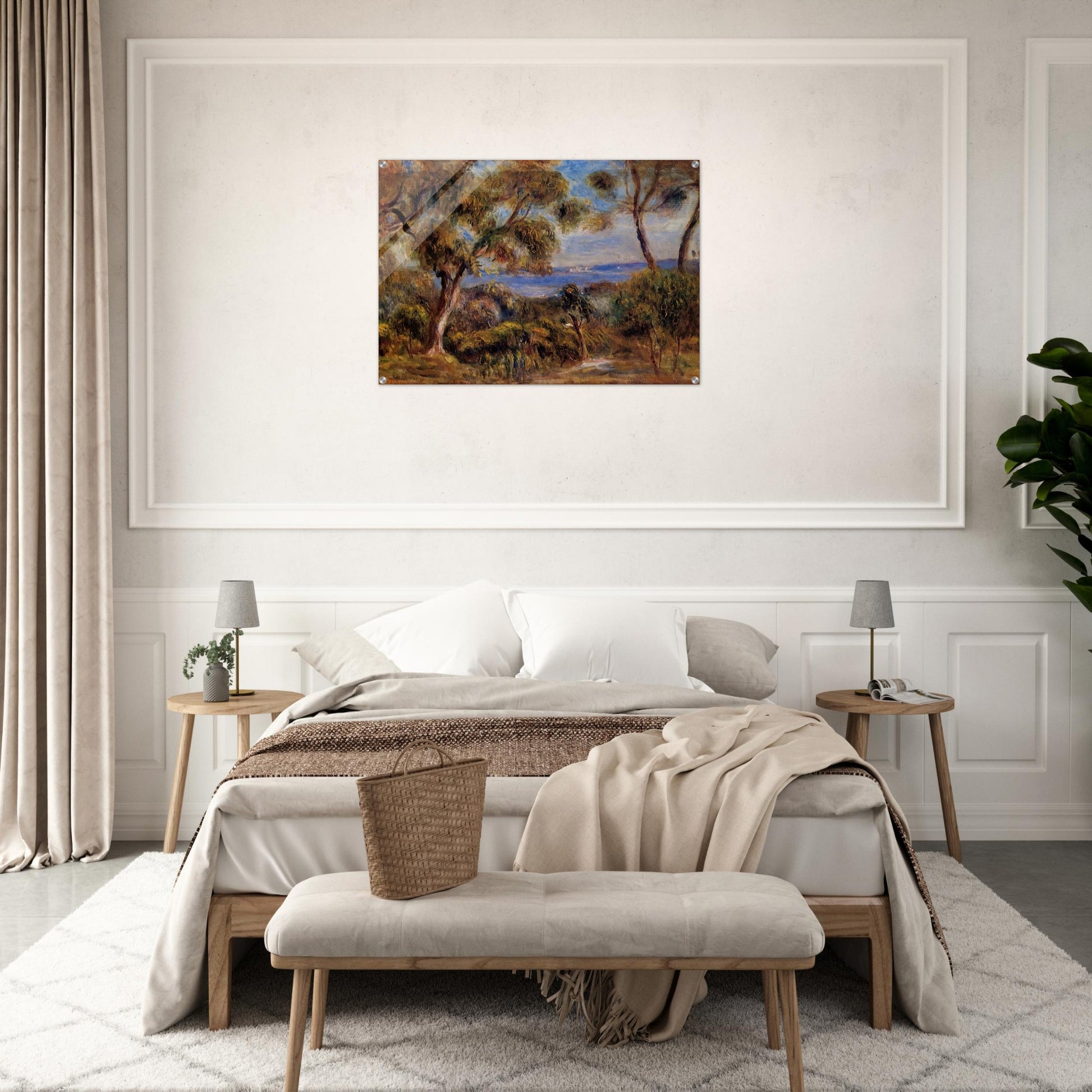 The Sea at Cagnes - Pierre-Auguste Renoir Acrylic Print - 70x100 cm / 28x40″ inches