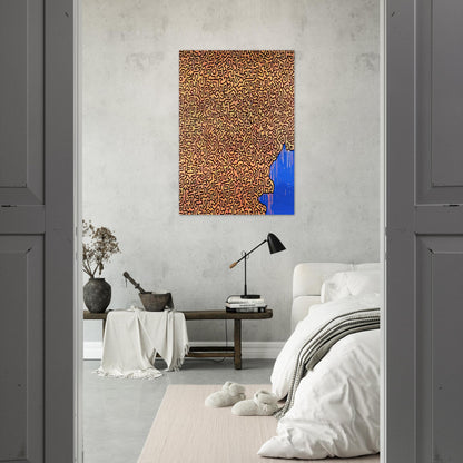 BRAZIL 1989 - Keith Haring Brushed Aluminum Print - 70x100 cm / 28x40 inches | Keith Haring Aluminum Print | Keith Haring Prints