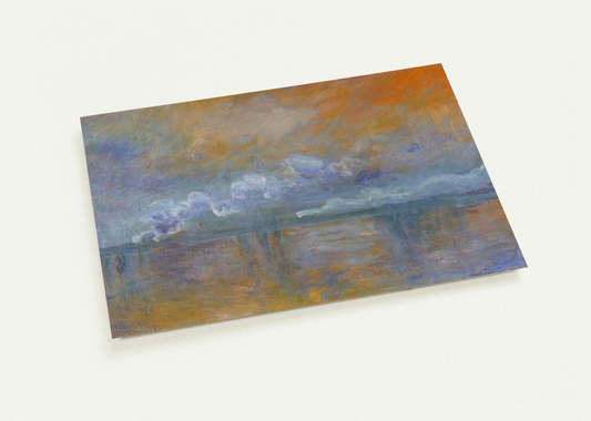Charing Cross Bridge 02 By claude monet Pack of 10 Post Cards | claude monet Post Cards | A6 (10.5 x 14.8 cm) - 4.1 x 5.8 inches