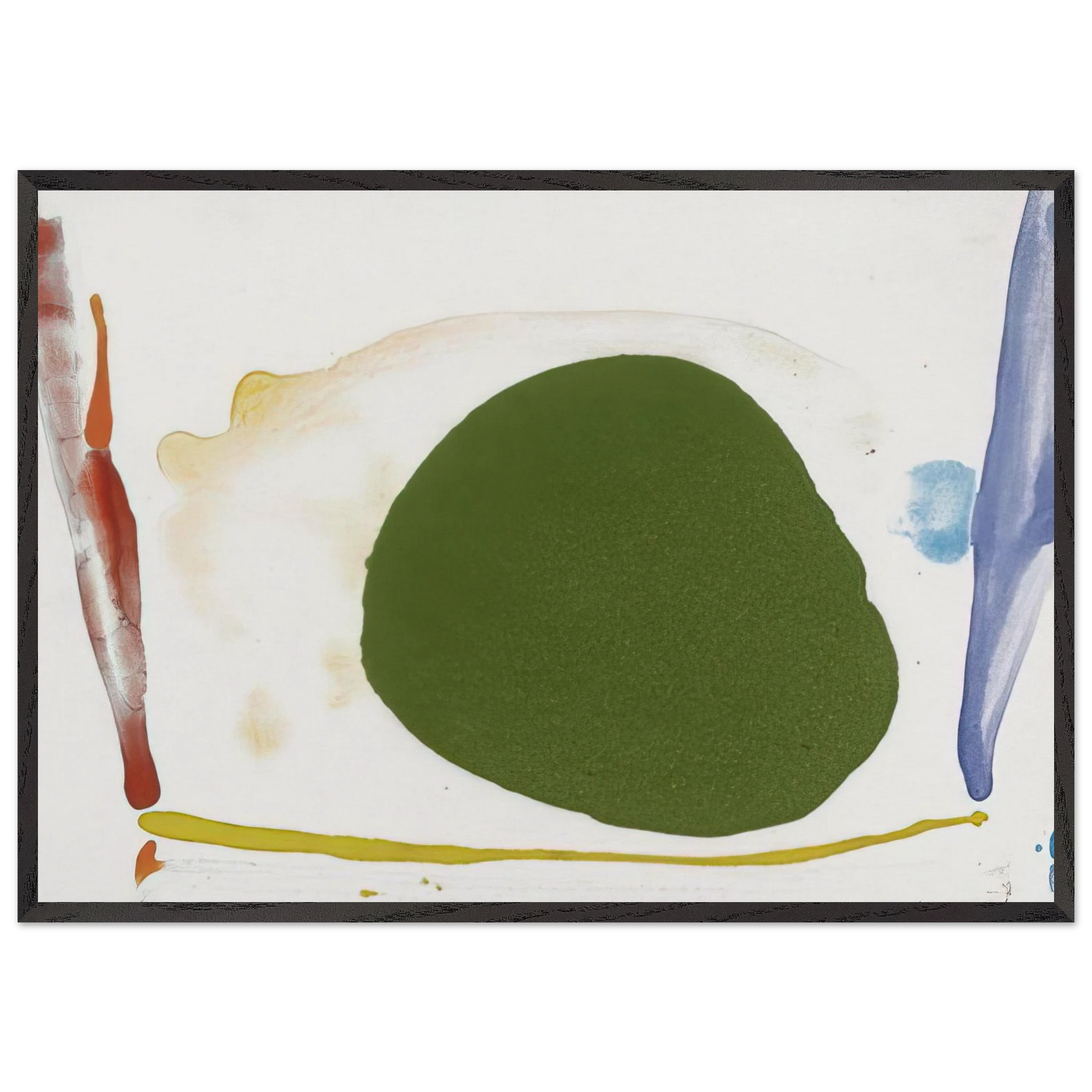 Thanksgiving Day - 1973 - Helen Frankenthaler 70x100 cm / 28x40 inches Framed Art Print – Black Wooden Frame