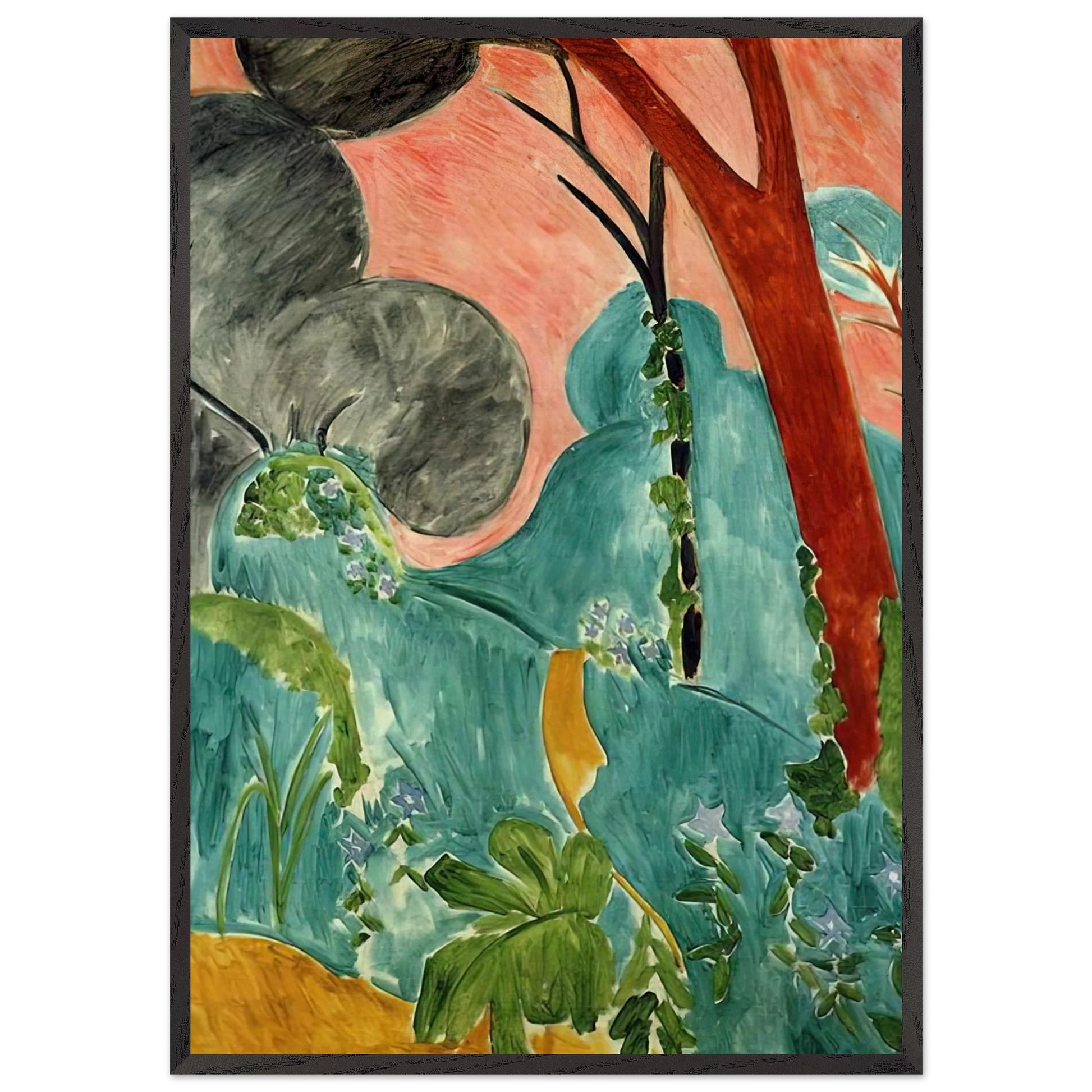 MORACCAN GARDEN 1912 - Henri Matisse Framed Art Print – Black Wooden Frame - Default Title - -Framed Art Print