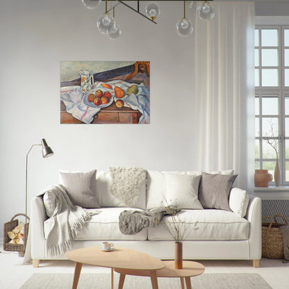 Still Life with Sugar - Paul Cézanne Brushed Aluminum Print - 70x100 cm / 28x40 inches | Paul Cézanne Aluminum Print | Paul Cézanne Prints