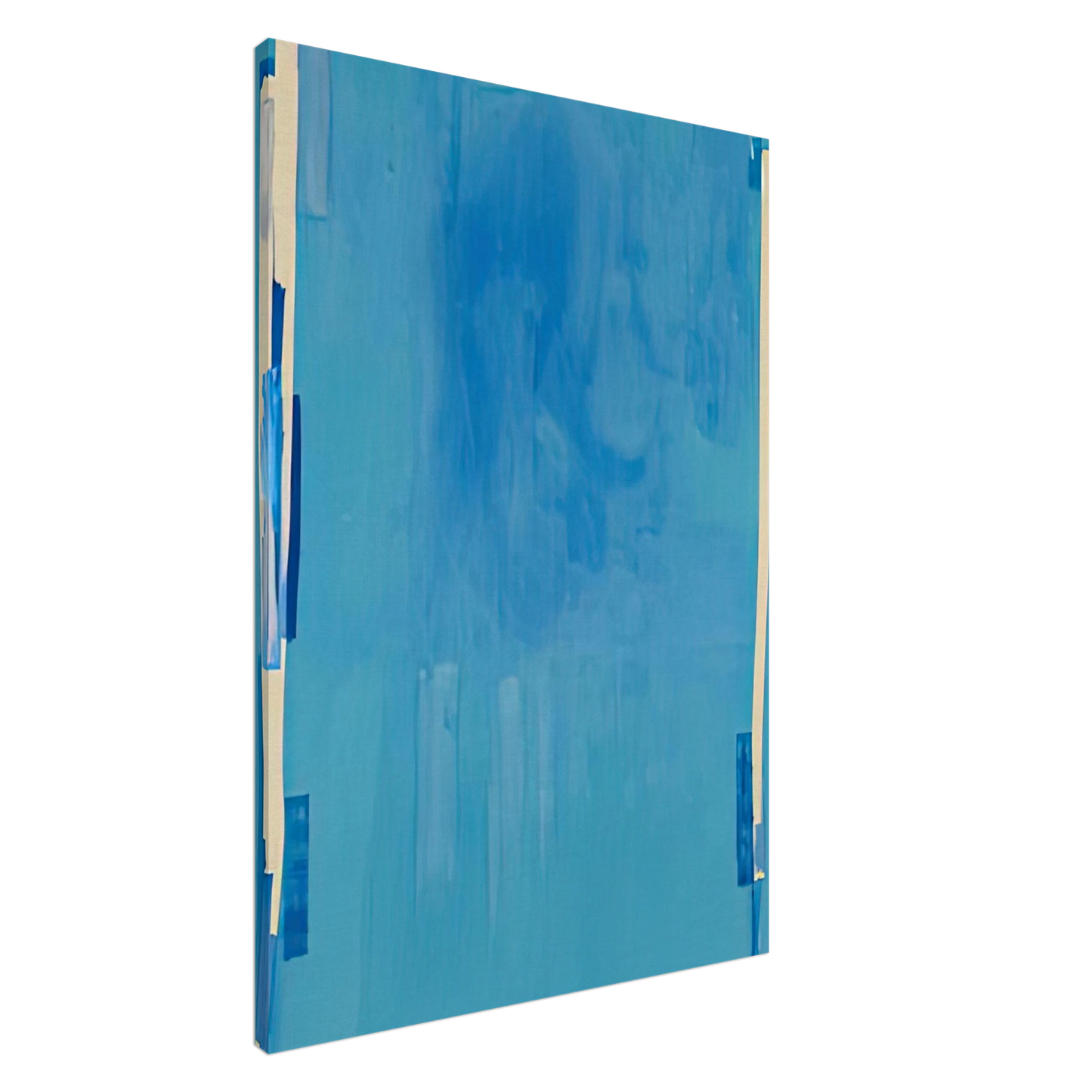 Helen Frankenthaler - Blue Bellows, 1976- Wall Art - 30x40 cm / 12x16 inches - Premium Wooden Framed Poster With Fine Art Paper - Wood frame