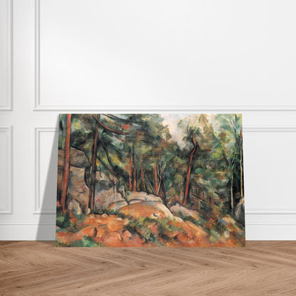 In the Forest - Paul Cézanne Brushed Aluminum Print - 70x100 cm / 28x40 inches | Paul Cézanne Aluminum Print | Paul Cézanne Prints