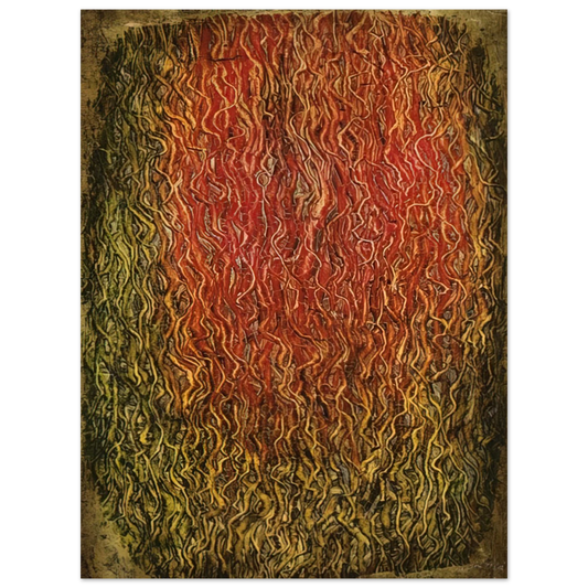 Simon Hantai - Untitled - Surrealism, Tachisme Fine Art Poster - Default Title