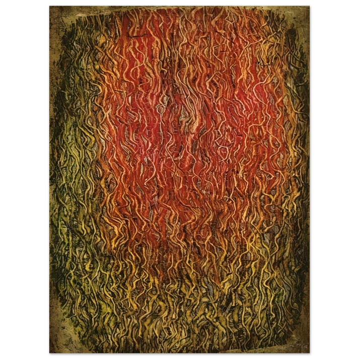 Simon Hantai - Untitled - Surrealism, Tachisme  75x100 cm / 30x40inches Fine Art Poster
