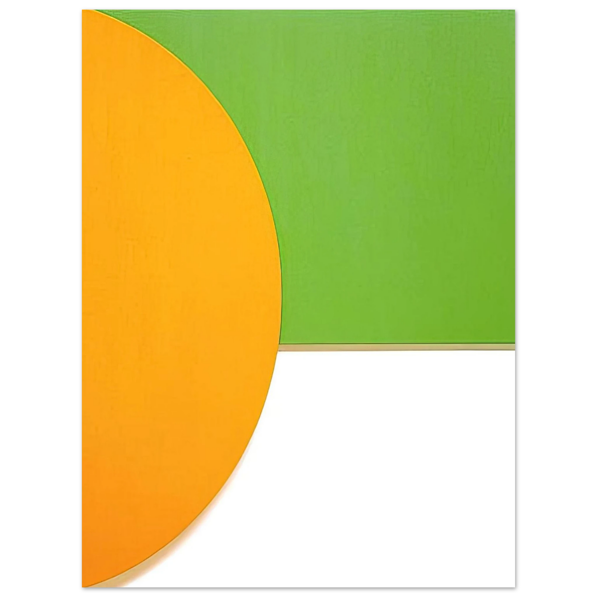 Ellsworth Kelly - Orange Relief with Green Fine Art Poster - Default Title