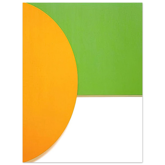 Ellsworth Kelly - Orange Relief with Green Fine Art Poster - Default Title